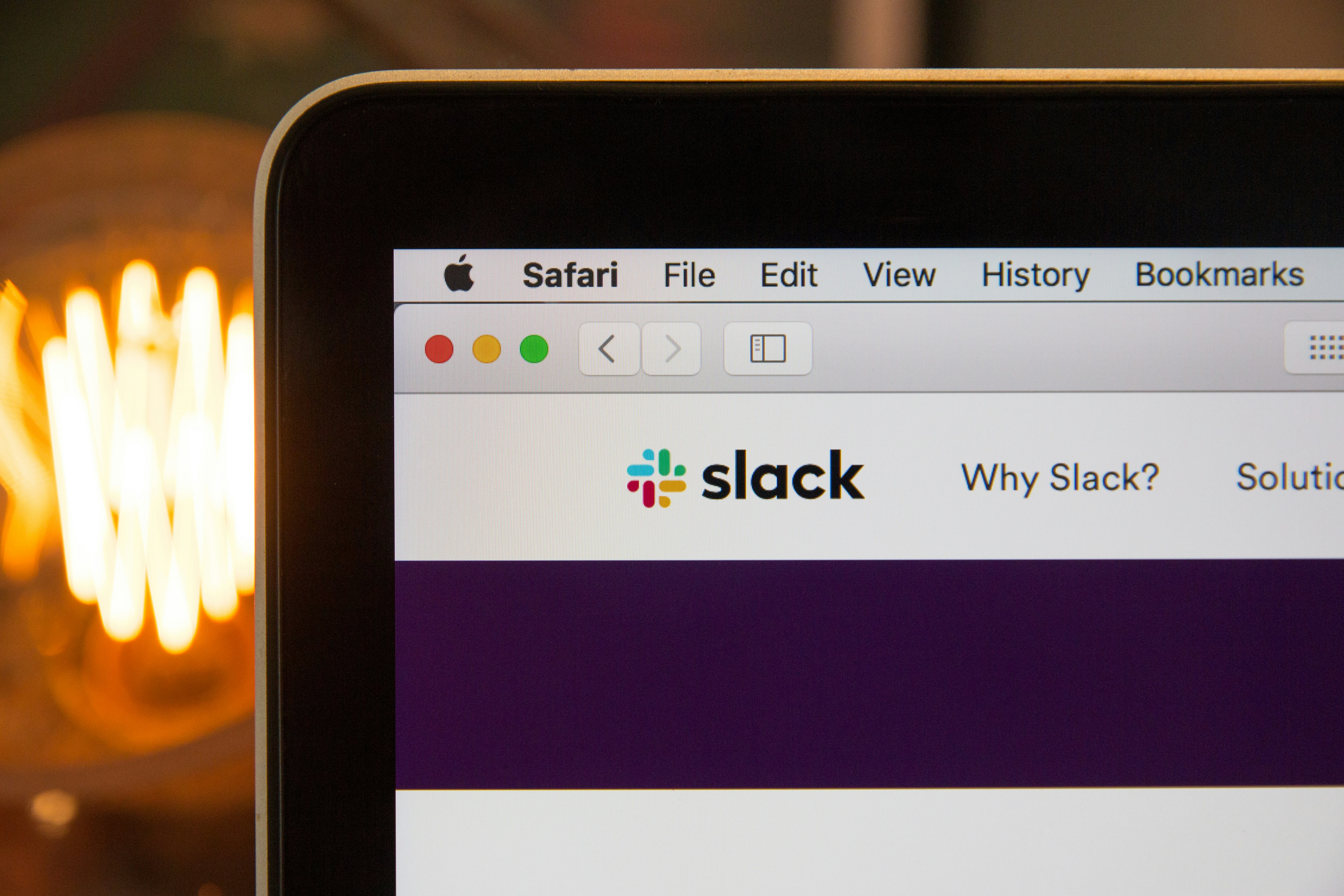 A browser tab with the slack logo